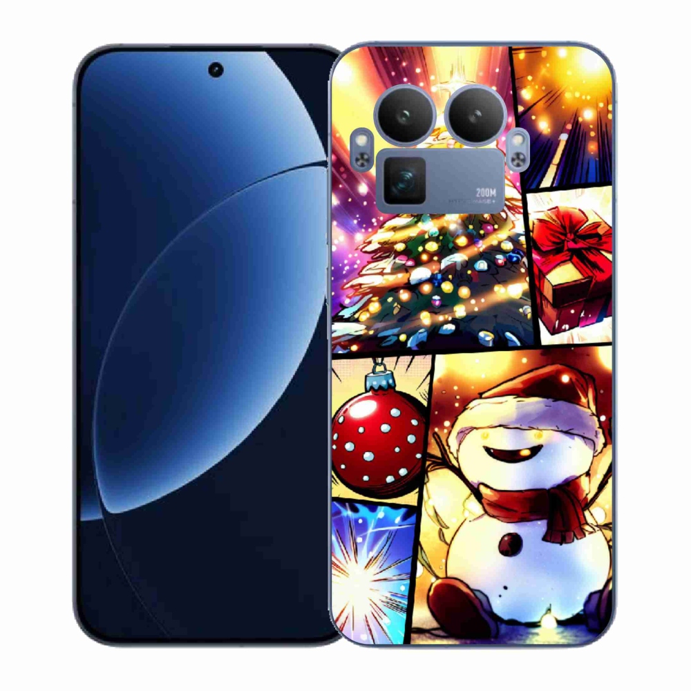 Gelový kryt mmCase na Realme GT 8 Pro - vánoční motivy 1