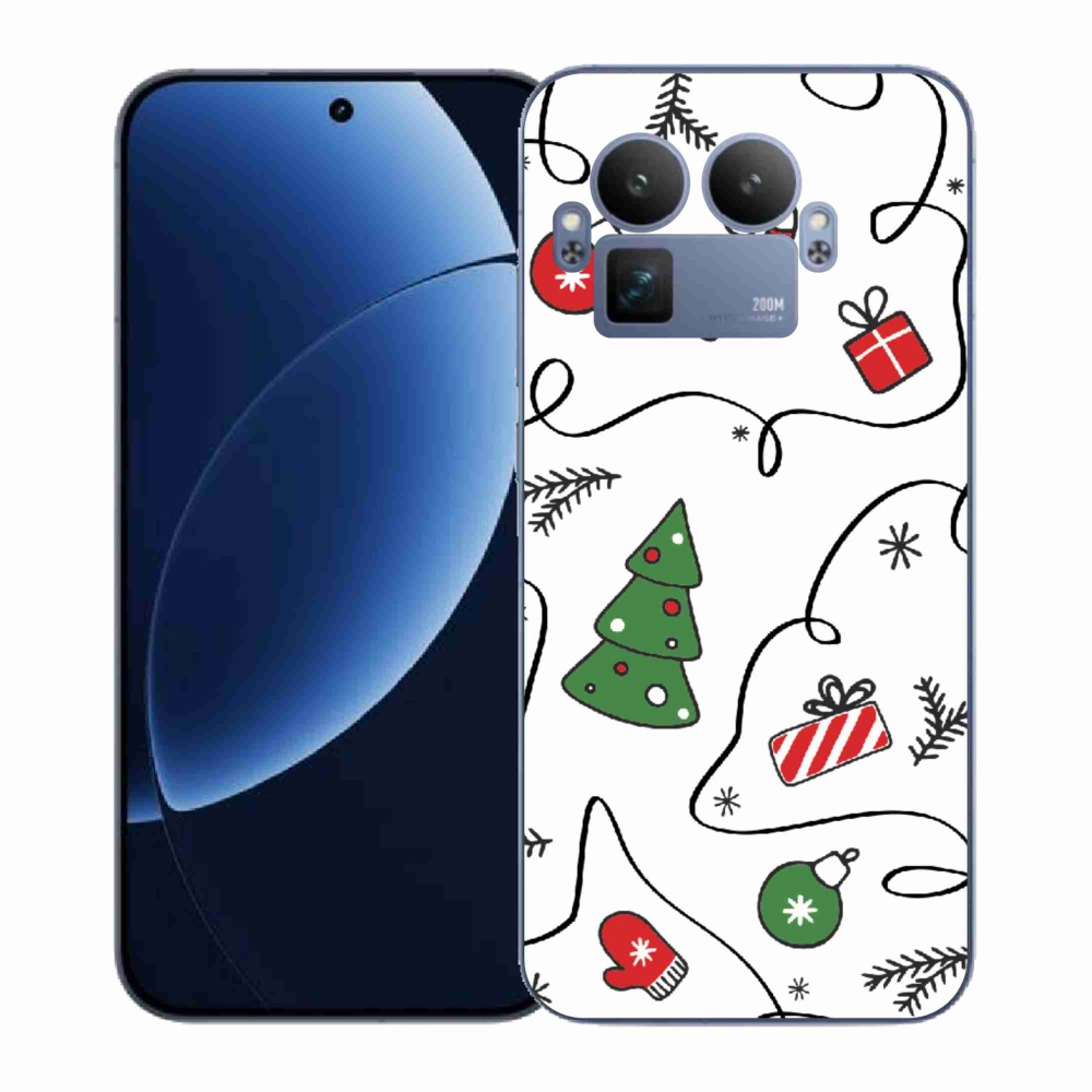 Gelový kryt mmCase na Realme GT 8 Pro - vánoční motivy
