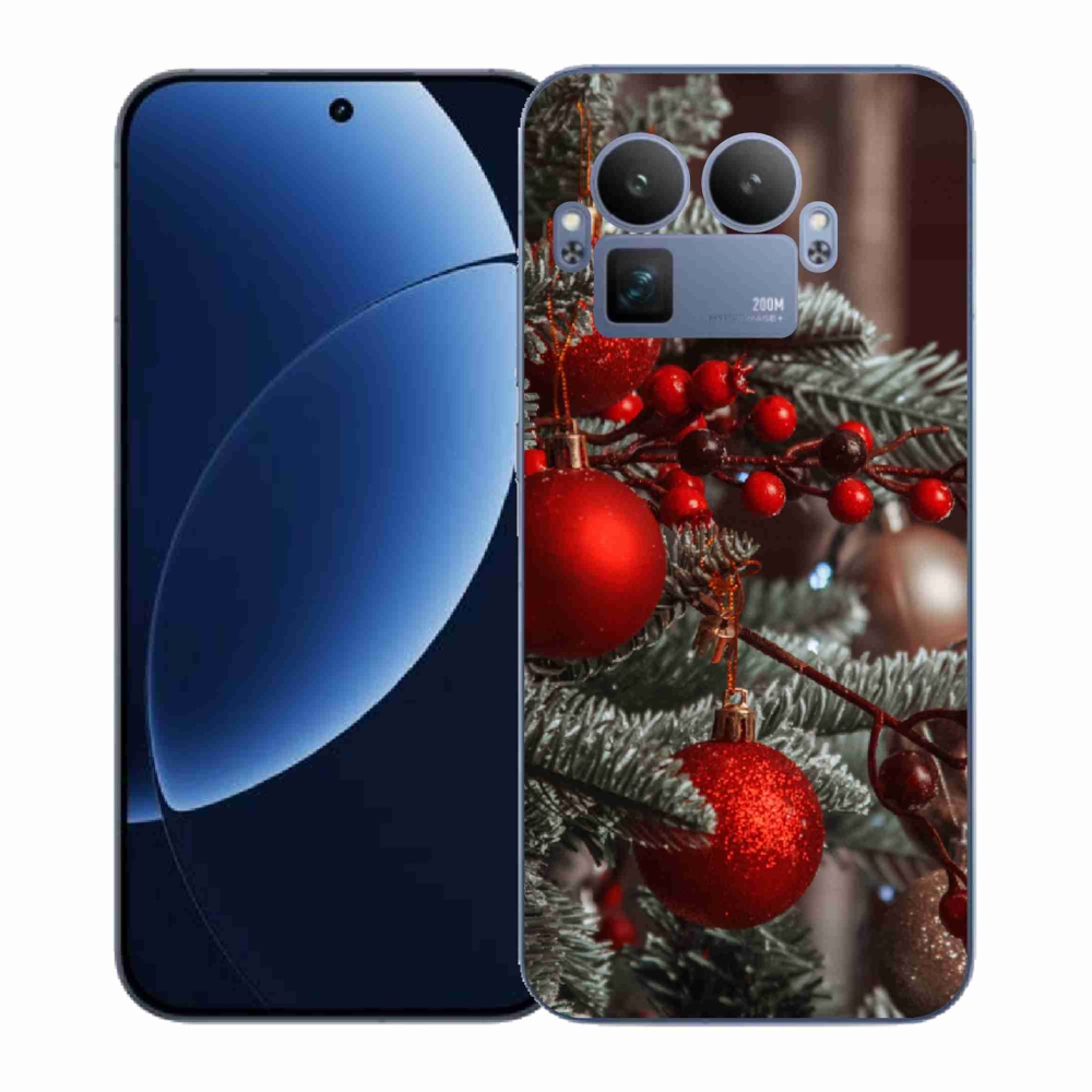 Gelový kryt mmCase na Realme GT 8 Pro - vánoční ozdoby 2