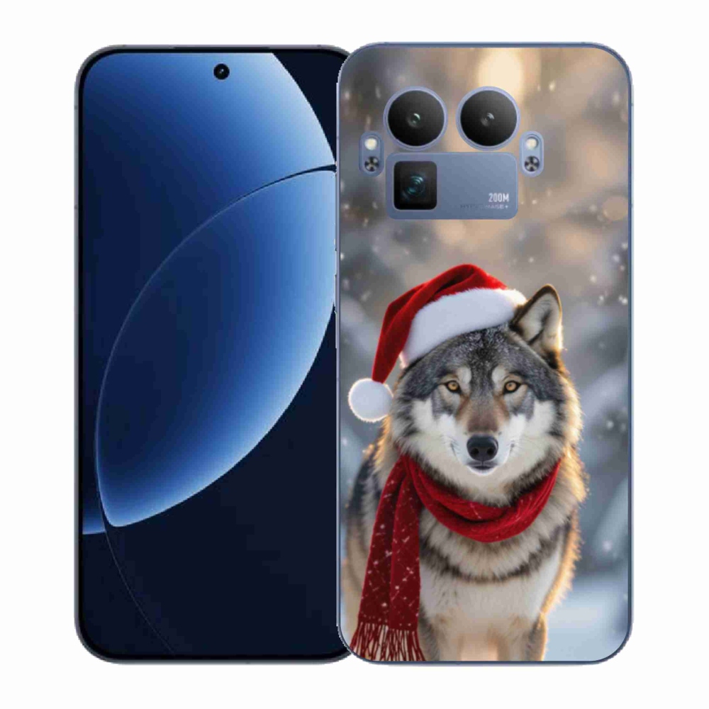 Gelový kryt mmCase na Realme GT 8 Pro - vánoční vlk