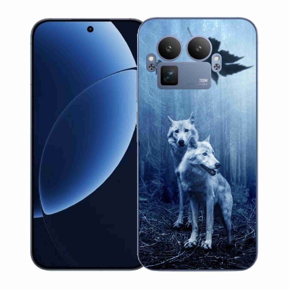 Gelový kryt mmCase na Realme GT 8 Pro - vlci v lese