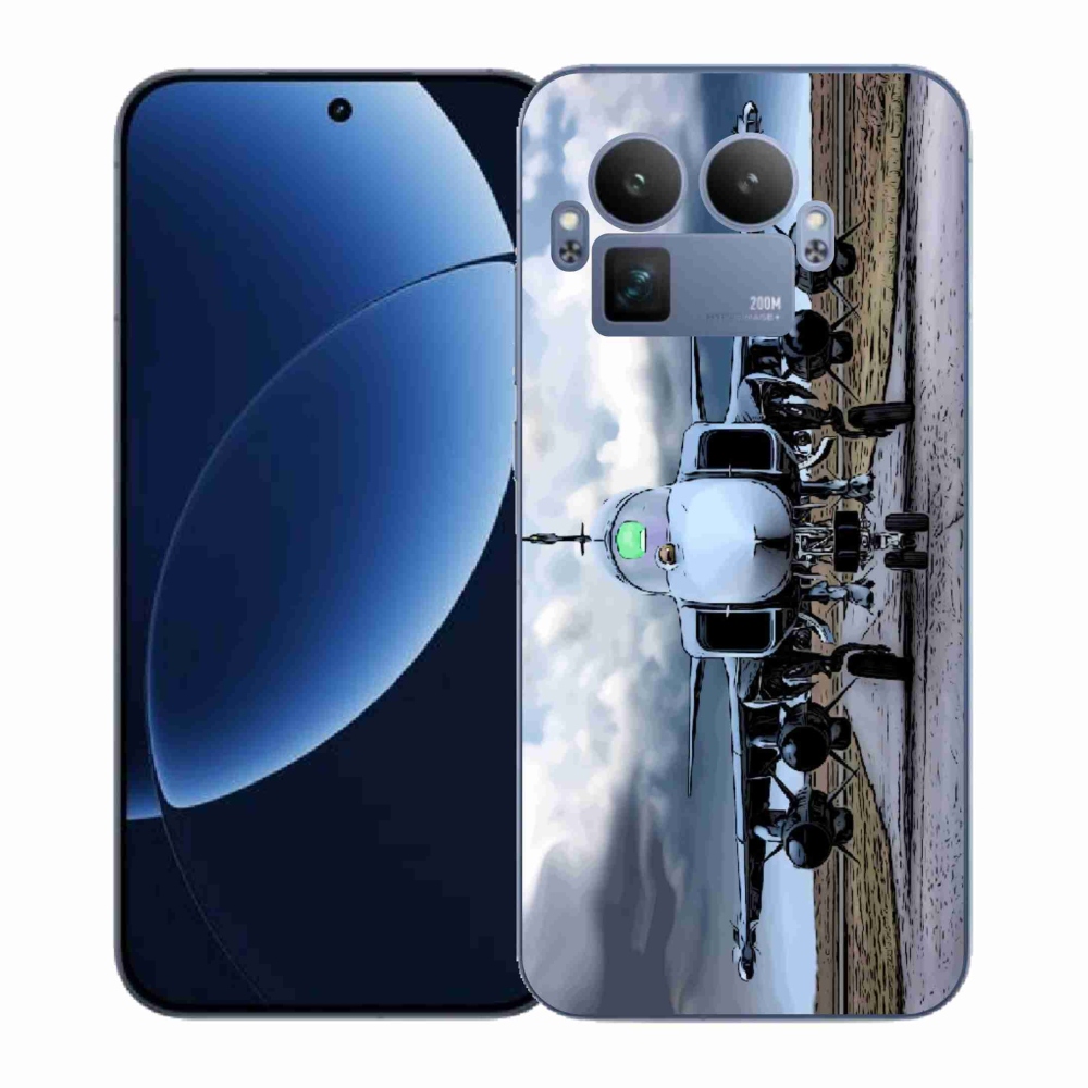 Gelový kryt mmCase na Realme GT 8 Pro - vojenské letadlo
