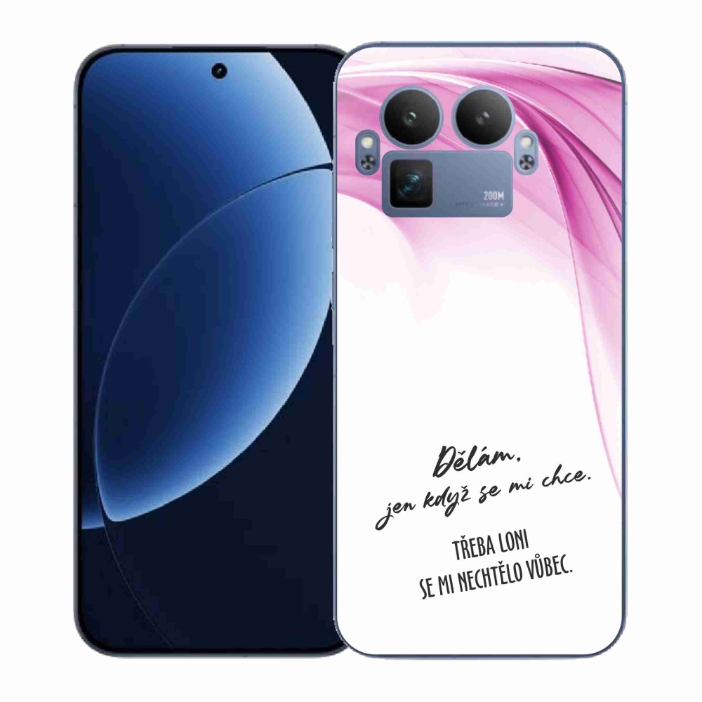 Gelový kryt mmCase na Realme GT 8 Pro - vtipný text 12 bílé pozadí