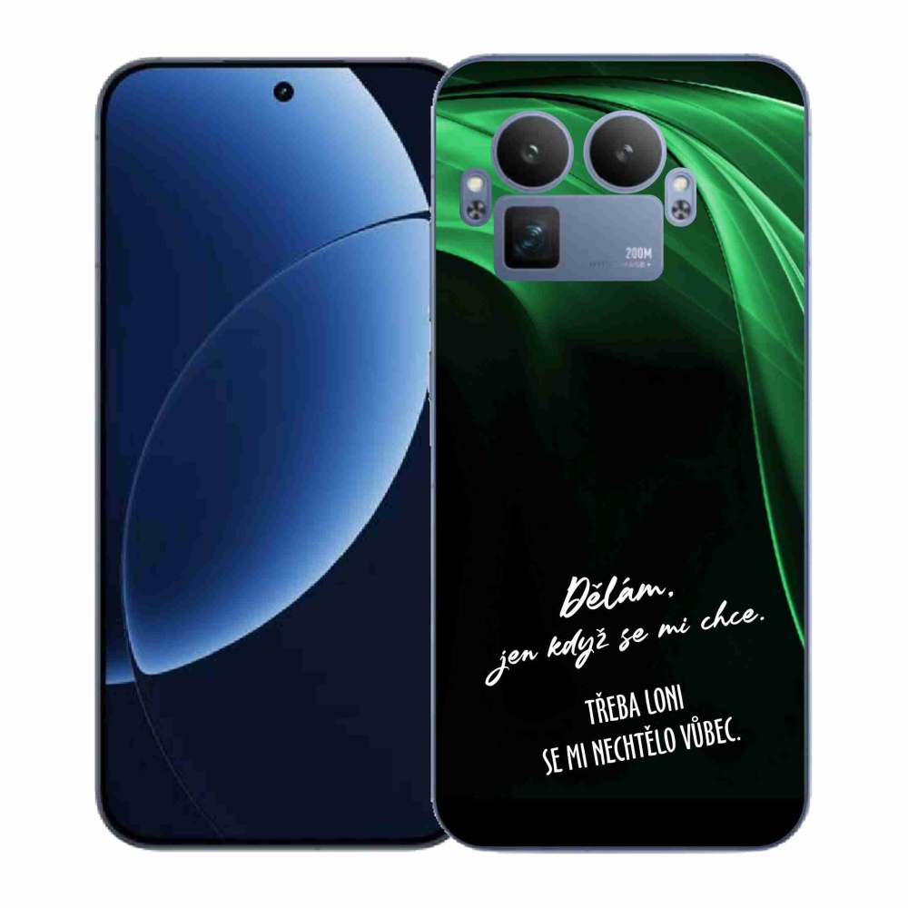 Gelový kryt mmCase na Realme GT 8 Pro - vtipný text 12 černé pozadí