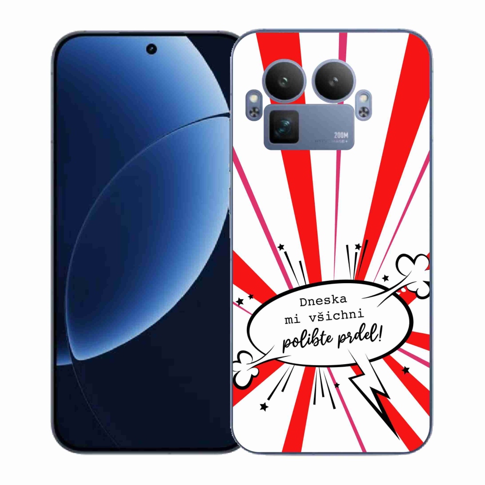 Gelový kryt mmCase na Realme GT 8 Pro - vtipný text 15 bílé pozadí