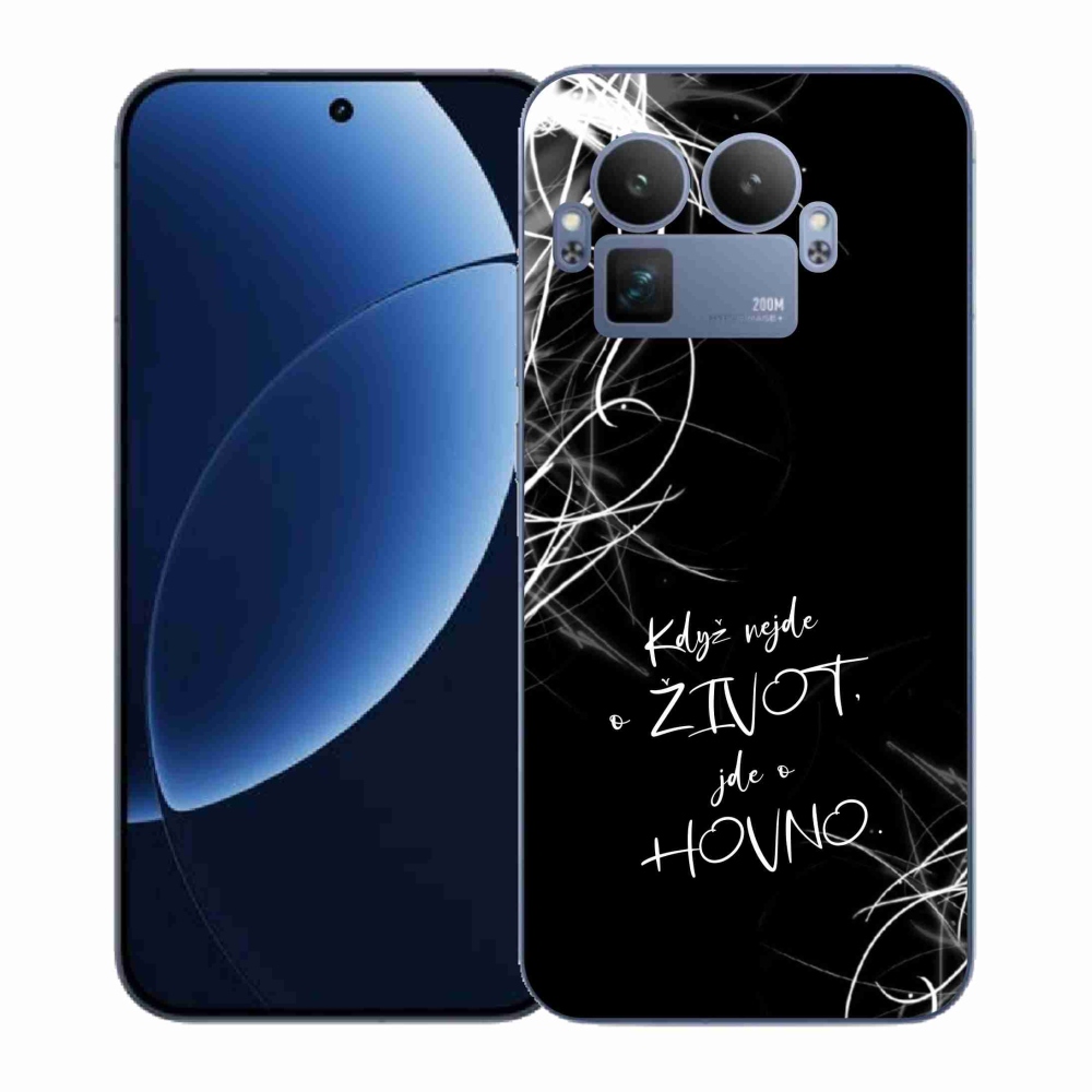 Gelový kryt mmCase na Realme GT 8 Pro - vtipný text 16 černé pozadí