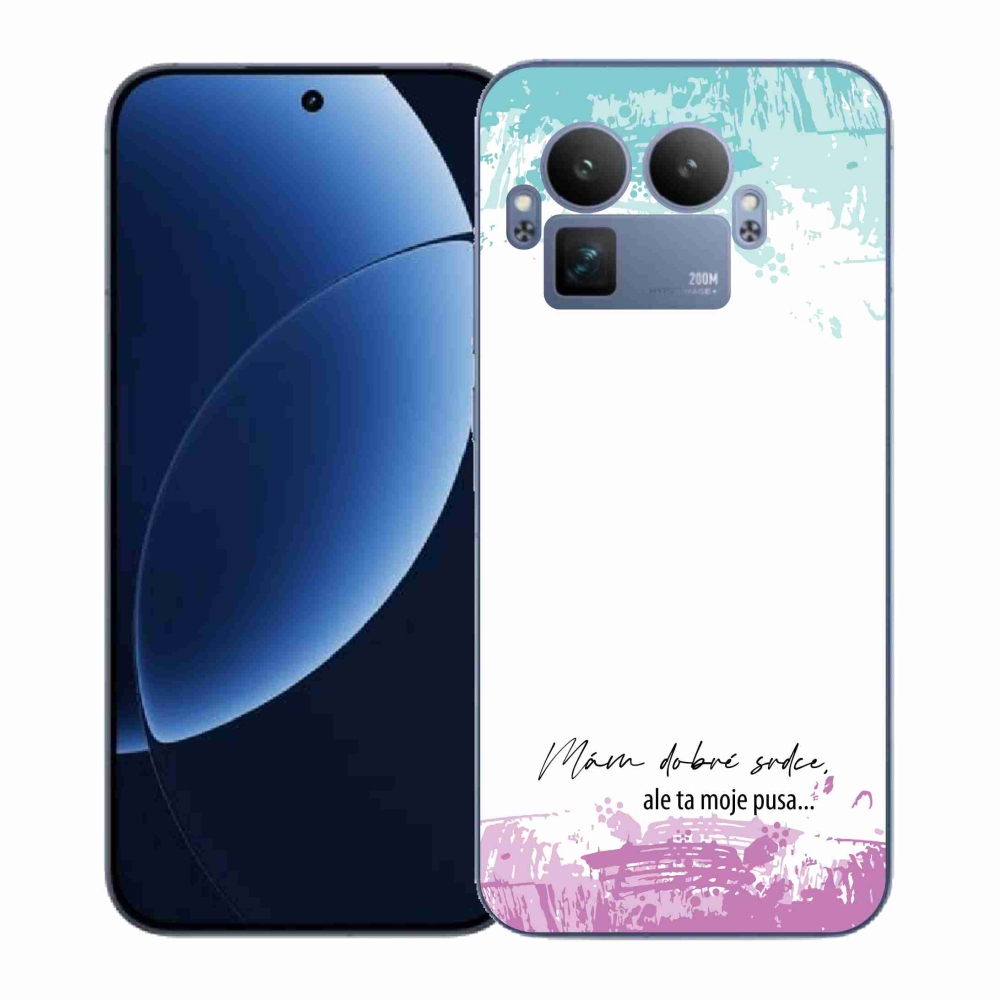 Gelový kryt mmCase na Realme GT 8 Pro - vtipný text 3 bílé pozadí