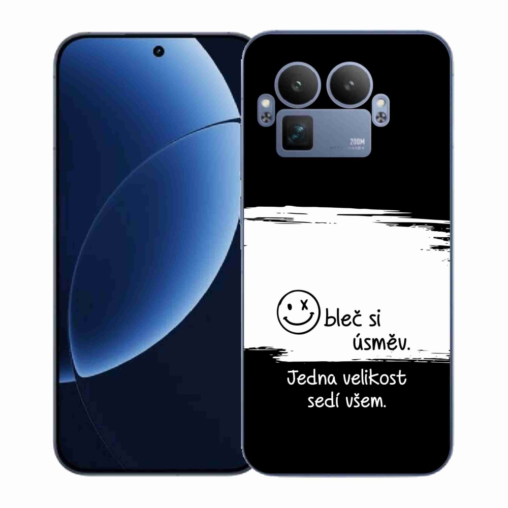 Gelový kryt mmCase na Realme GT 8 Pro - vtipný text 8 bíločerné pozadí