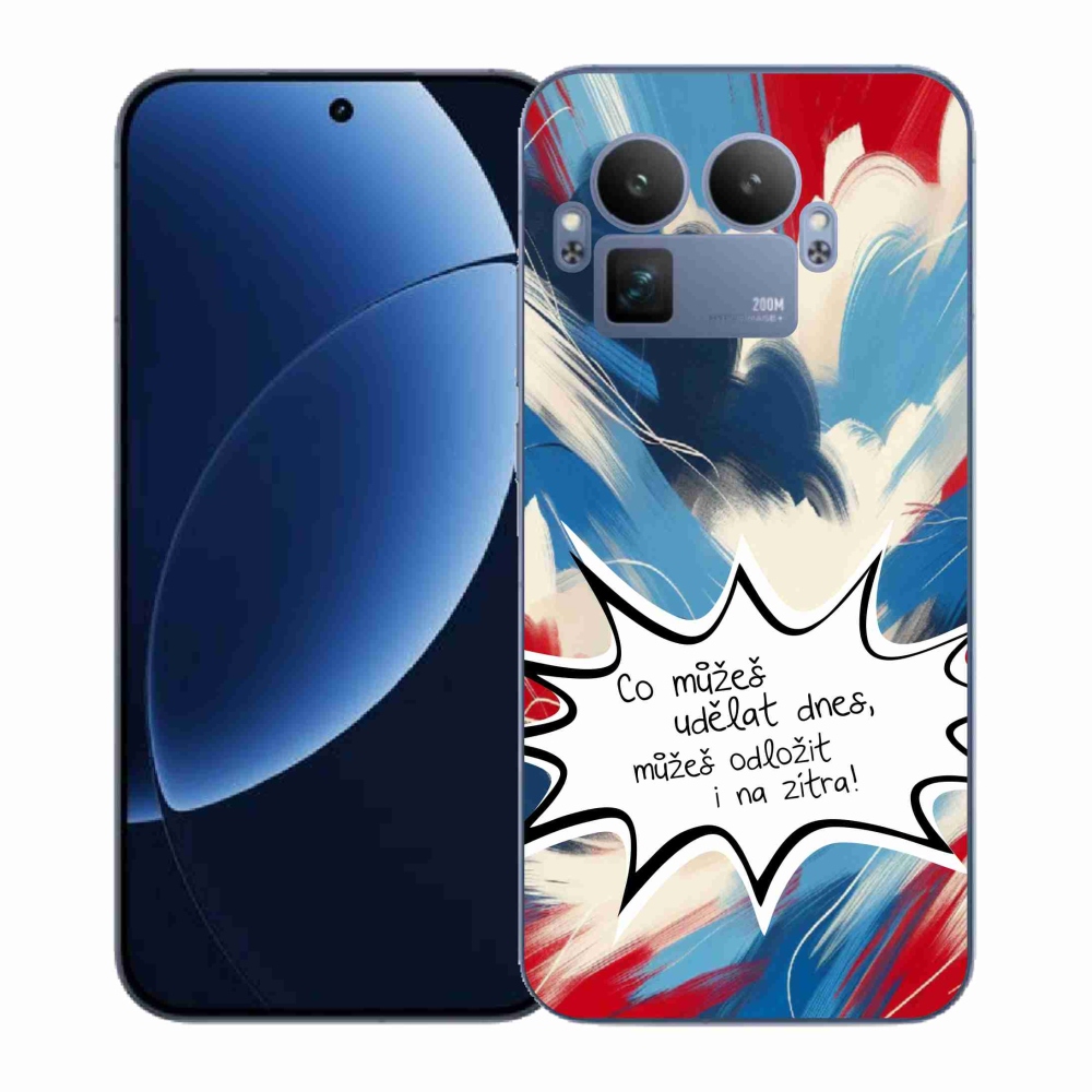 Gelový kryt mmCase na Realme GT 8 Pro - vtipný text 9 bílé pozadí