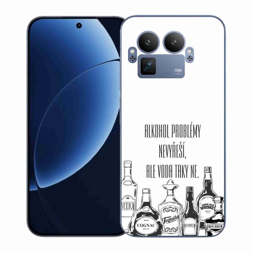 Gelový kryt mmCase na Realme GT 8 Pro - vtipný text bílé pozadí