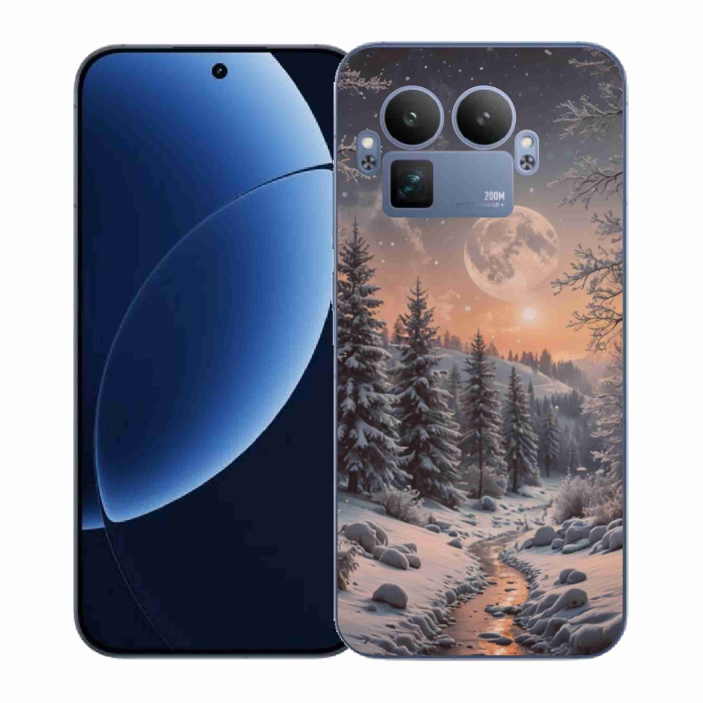 Gelový kryt mmCase na Realme GT 8 Pro - zimní krajina 2
