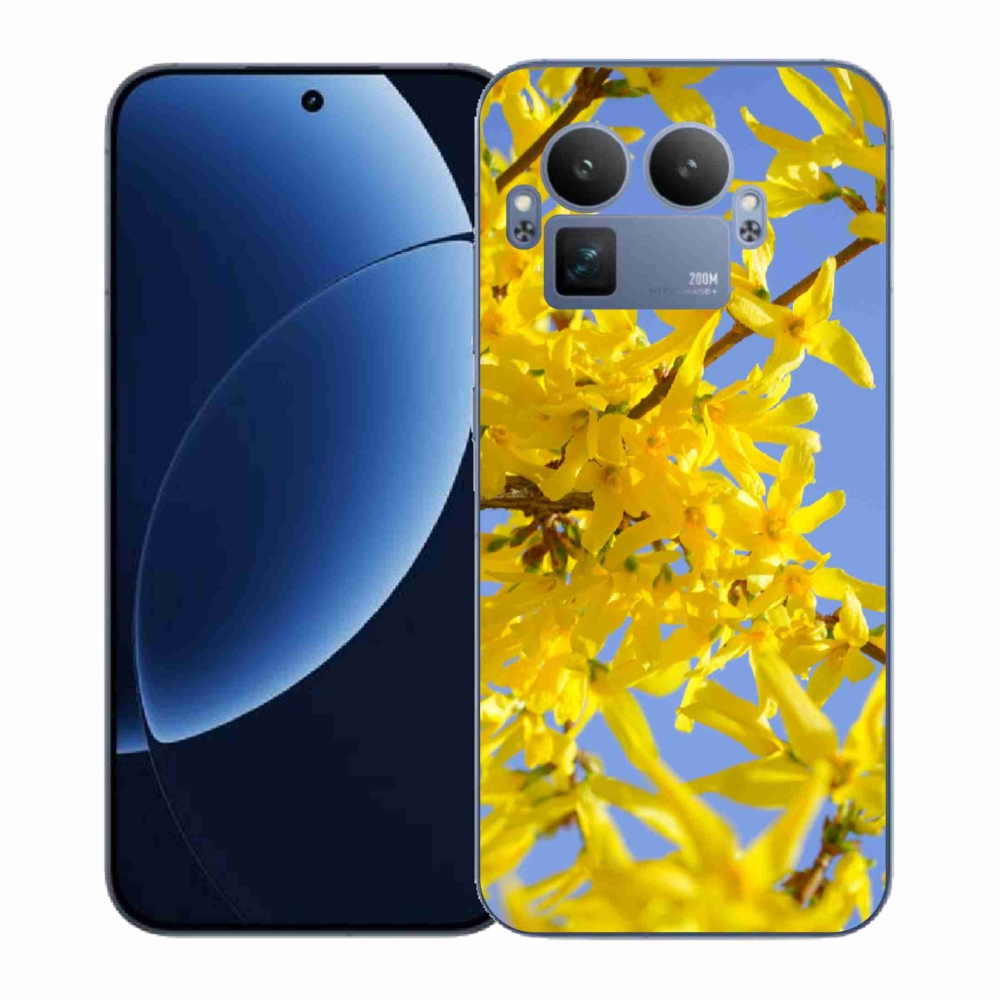 Gelový kryt mmCase na Realme GT 8 Pro - žluté květy