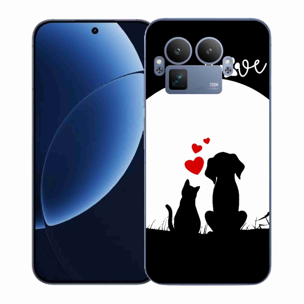 Gelový kryt mmCase na Realme GT 8 Pro - zvířecí láska
