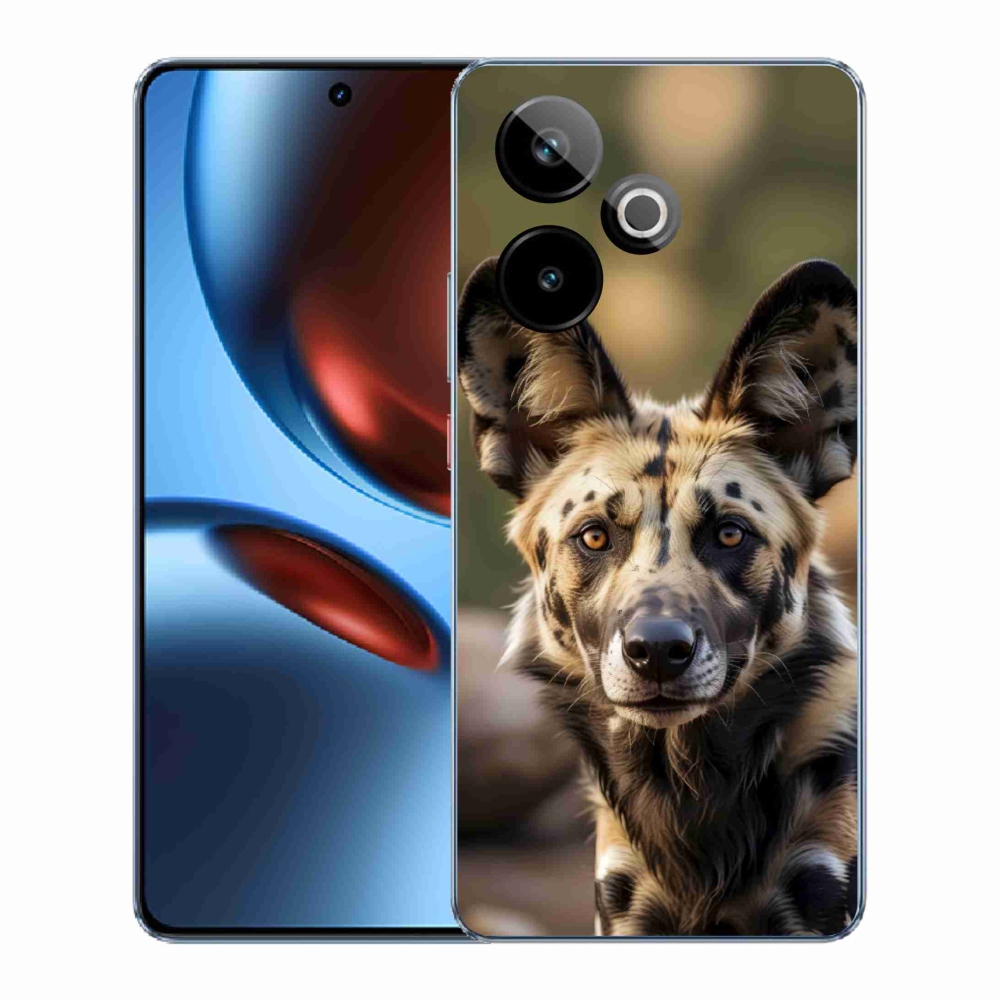 Gelový kryt mmCase na Realme GT7 5G/GT 7T 5G - africký divoký pes