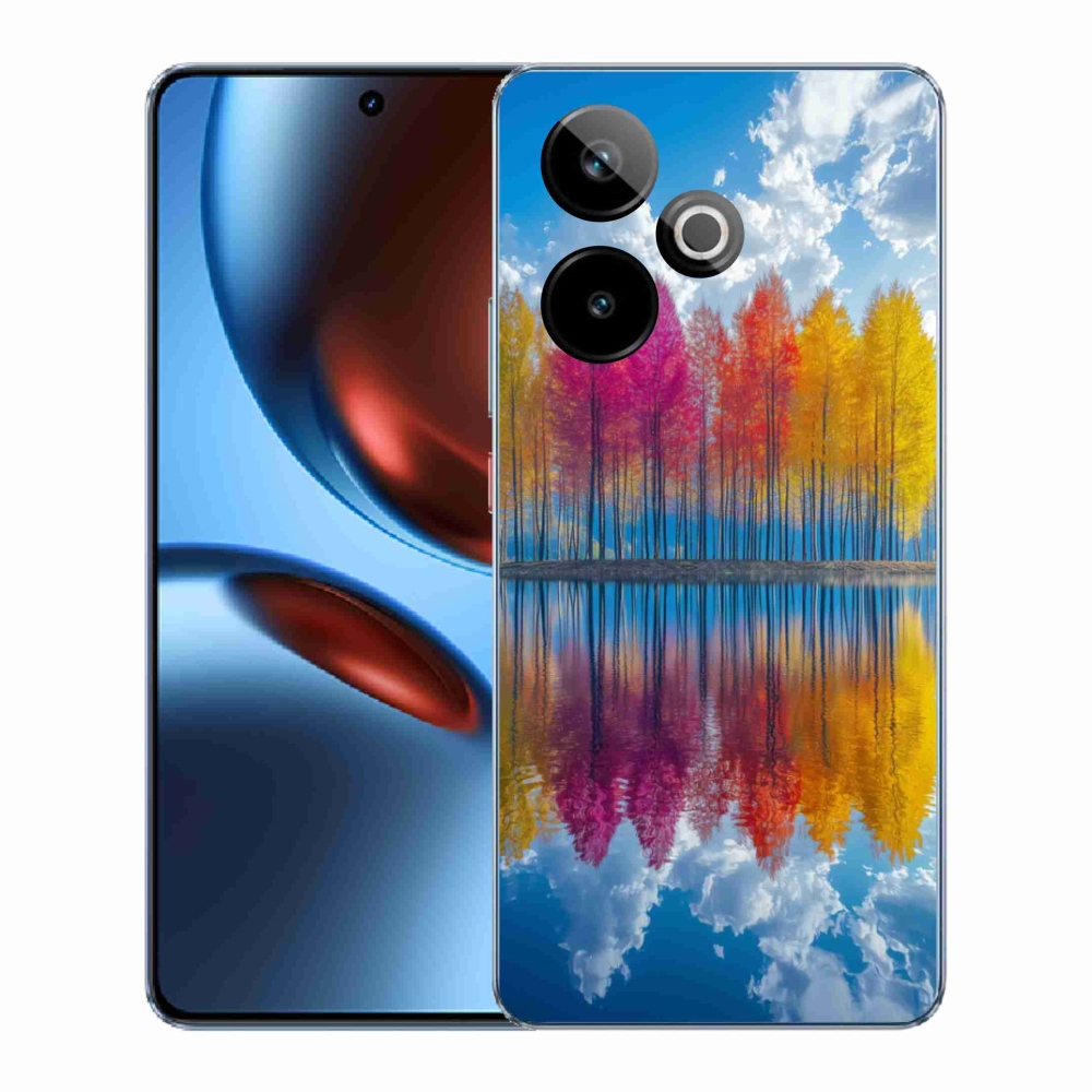 Gelový kryt mmCase na Realme GT7 5G/GT 7T 5G - barevné stromy
