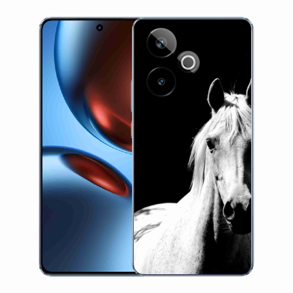 Gelový kryt mmCase na Realme GT7 5G/GT 7T 5G - bílý kůň 5