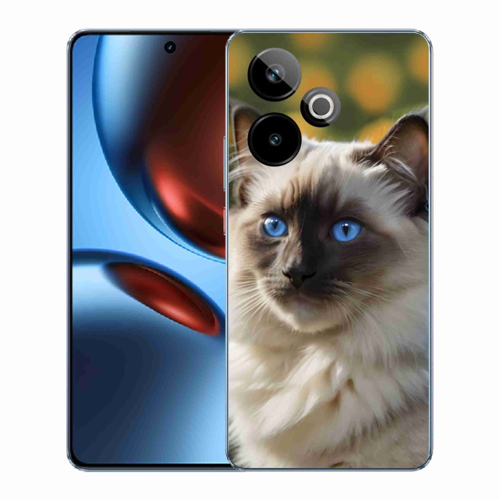 Gelový kryt mmCase na Realme GT7 5G/GT 7T 5G - bílý ragdoll