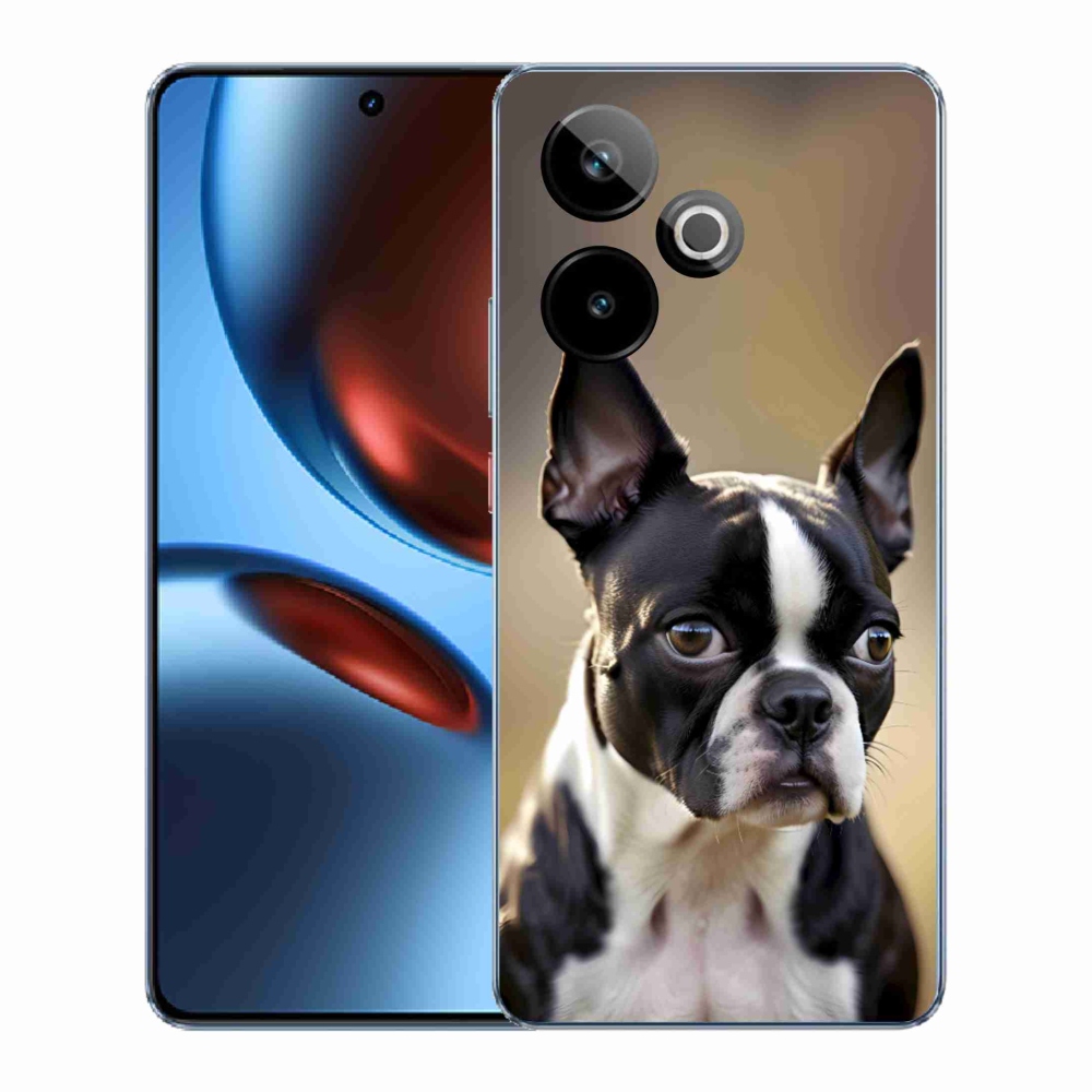 Gelový kryt mmCase na Realme GT7 5G/GT 7T 5G - bostonský teriér