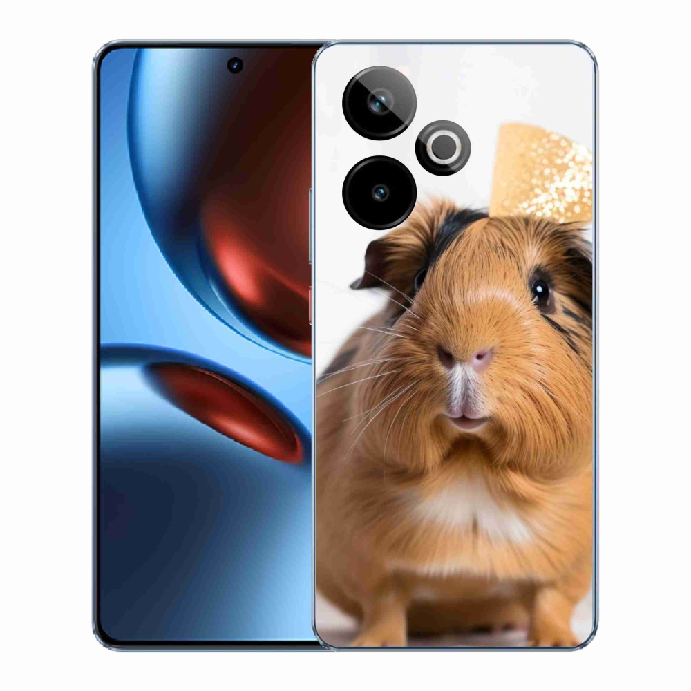 Gelový kryt mmCase na Realme GT7 5G/GT 7T 5G - hnědé morče