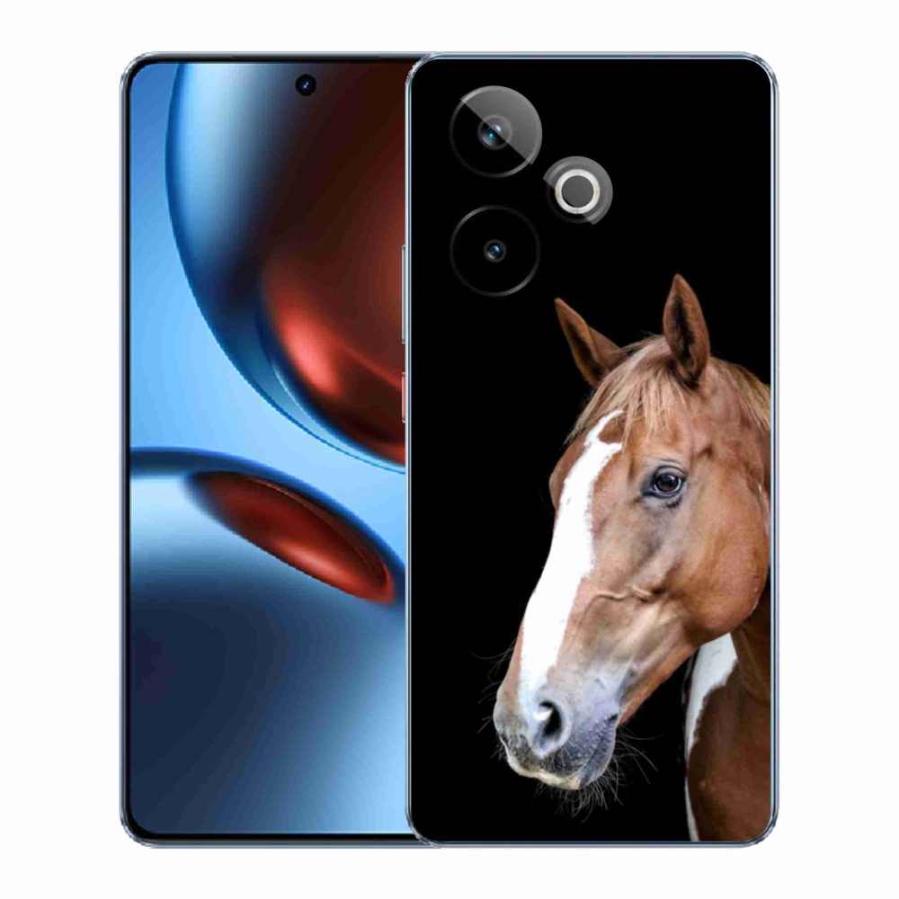 Gelový kryt mmCase na Realme GT7 5G/GT 7T 5G - hnědý kůň 3