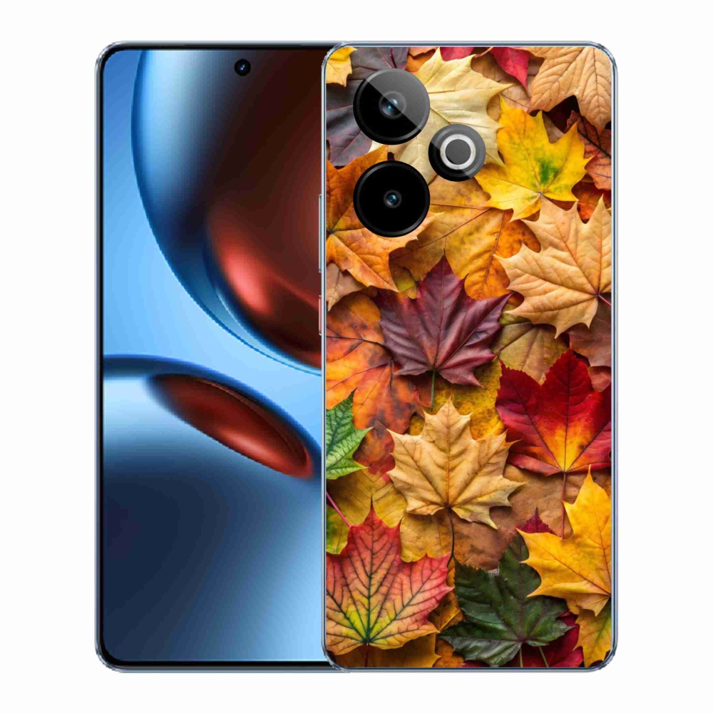 Gelový kryt mmCase na Realme GT7 5G/GT 7T 5G - javorové listy 2