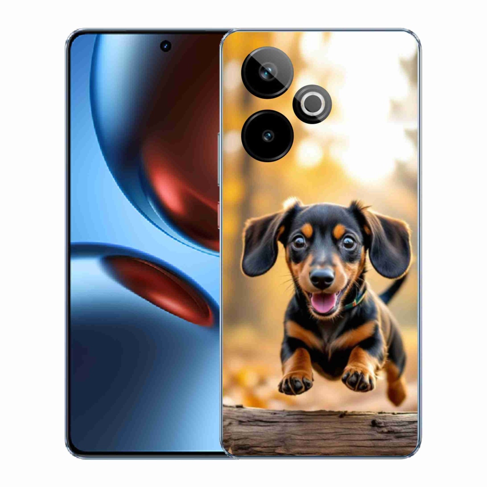 Gelový kryt mmCase na Realme GT7 5G/GT 7T 5G - jezevčík 2