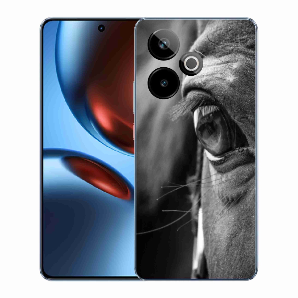 Gelový kryt mmCase na Realme GT7 5G/GT 7T 5G - koňský pohled
