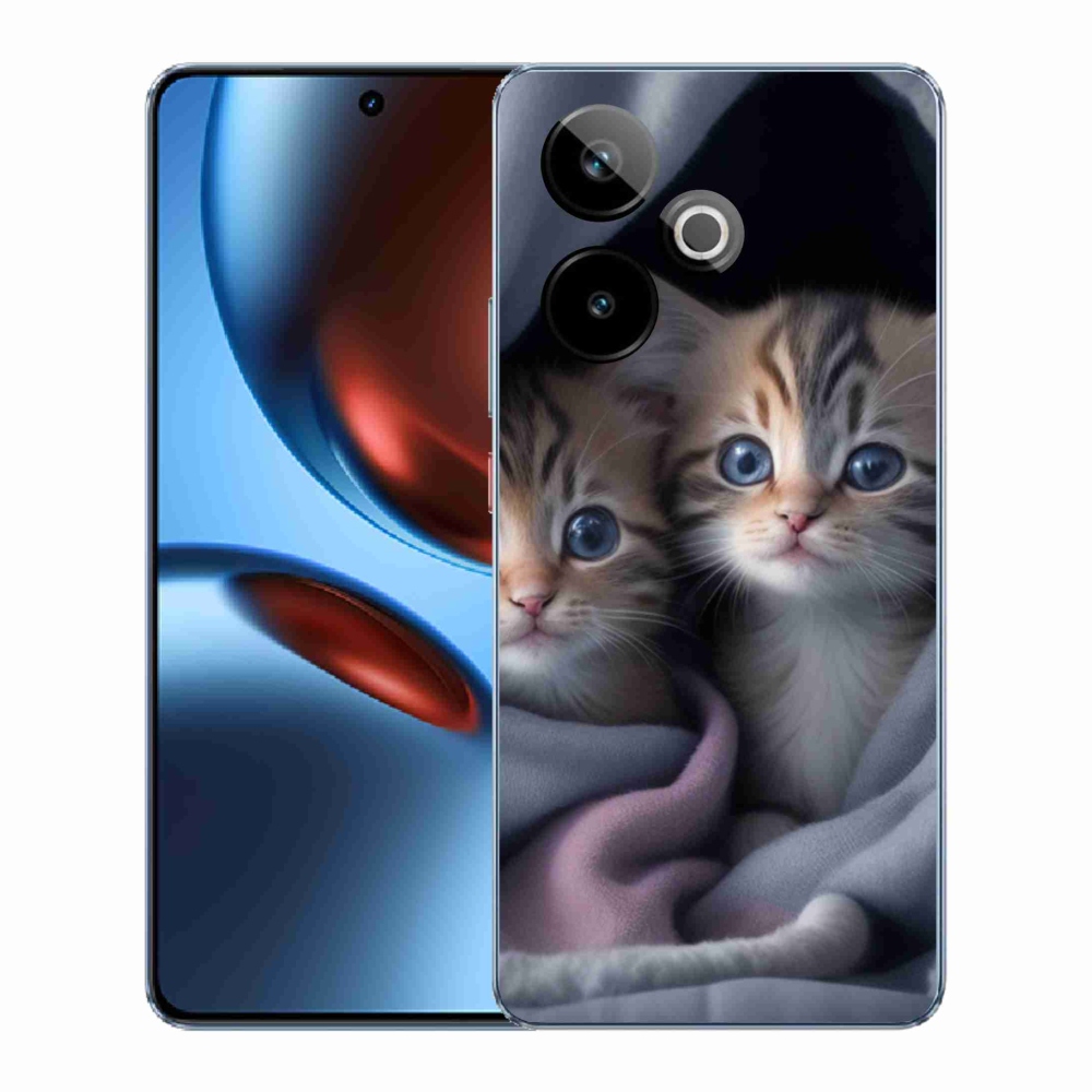Gelový kryt mmCase na Realme GT7 5G/GT 7T 5G - kočičí duo 2