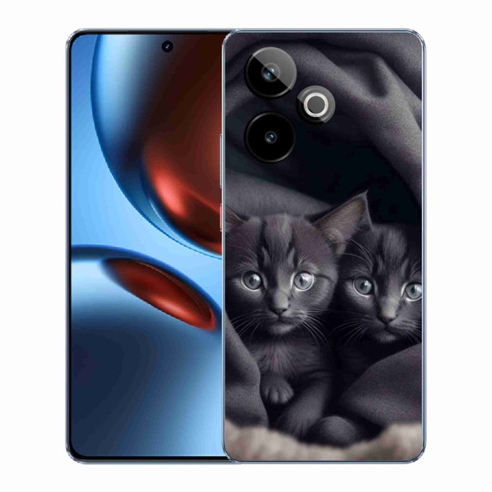 Gelový kryt mmCase na Realme GT7 5G/GT 7T 5G - kočičí duo
