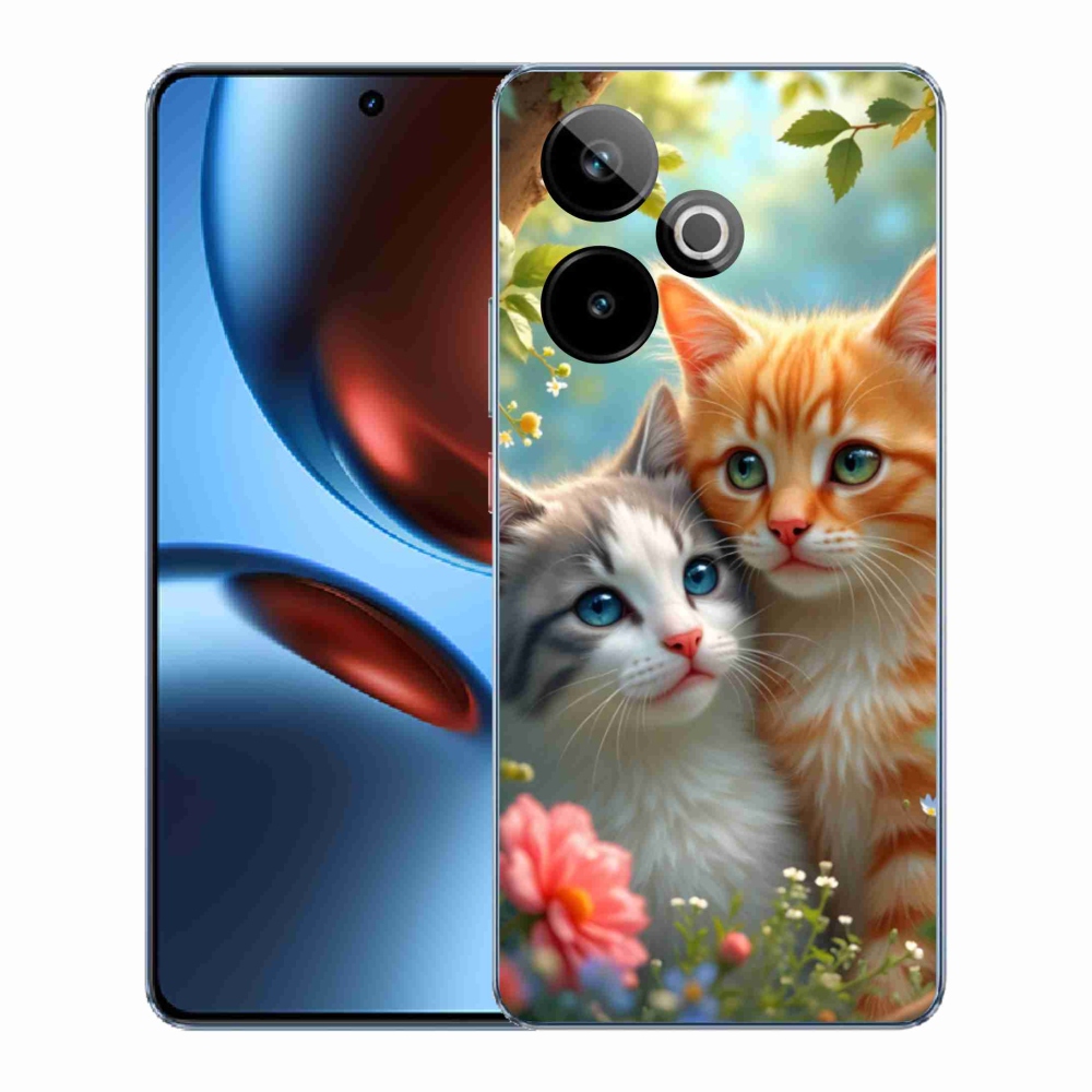 Gelový kryt mmCase na Realme GT7 5G/GT 7T 5G - kočičí láska 2