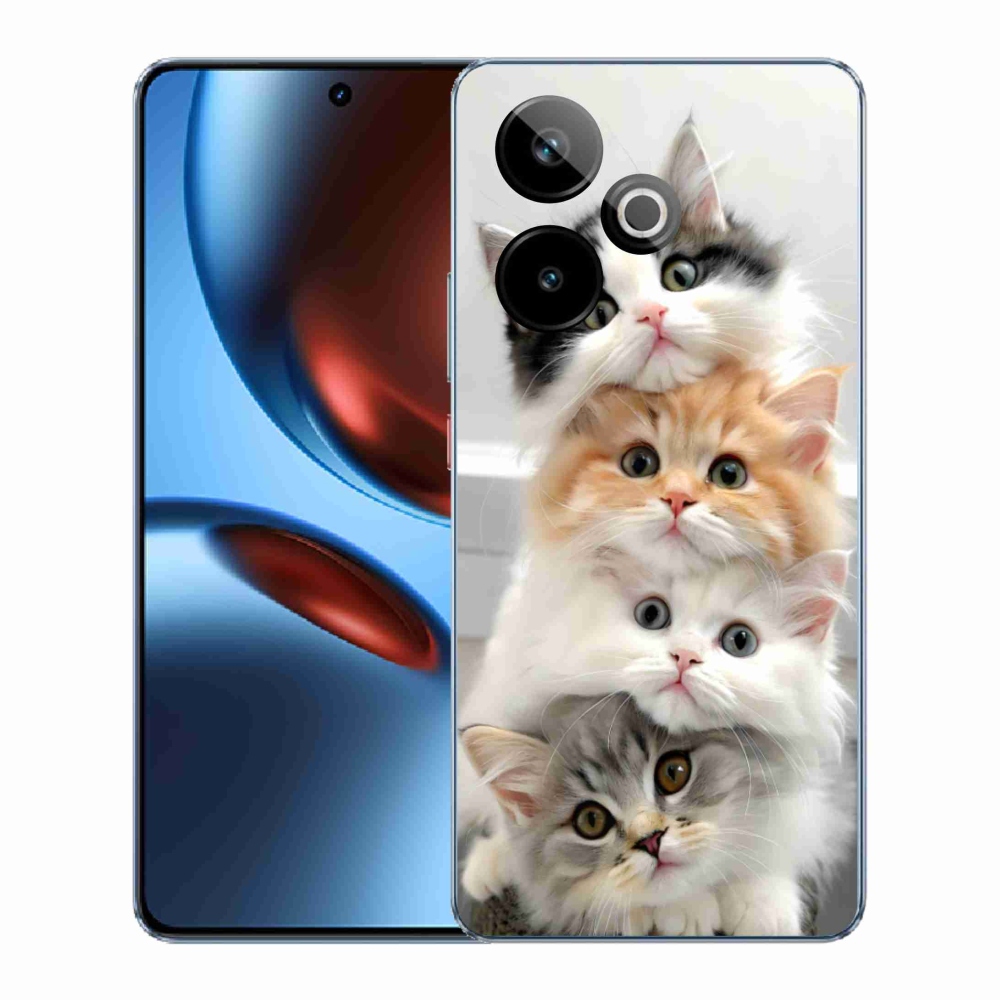 Gelový kryt mmCase na Realme GT7 5G/GT 7T 5G - kočičí parta