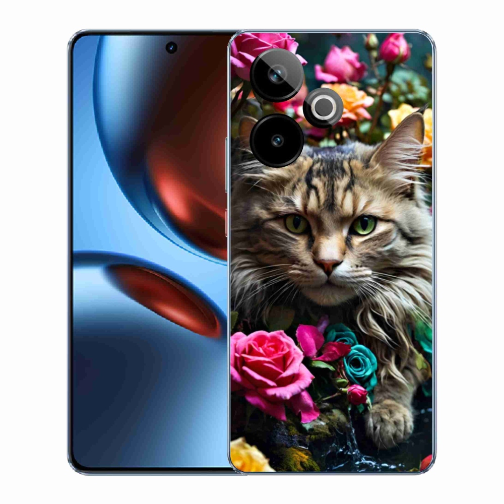 Gelový kryt mmCase na Realme GT7 5G/GT 7T 5G - kočíčí pohled 2