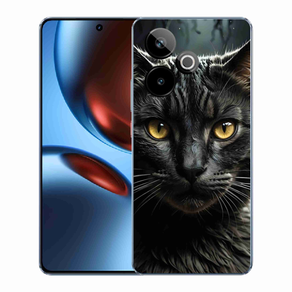 Gelový kryt mmCase na Realme GT7 5G/GT 7T 5G - kočičí pohled 3