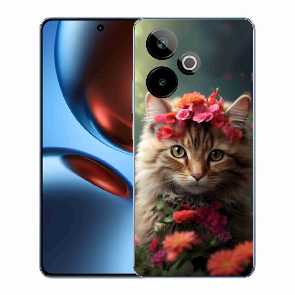 Gelový kryt mmCase na Realme GT7 5G/GT 7T 5G - kočíčí princezna