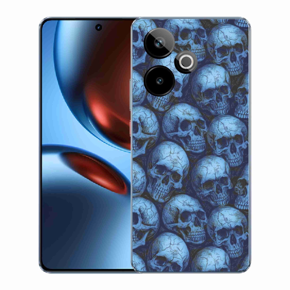 Gelový kryt mmCase na Realme GT7 5G/GT 7T 5G - lebky