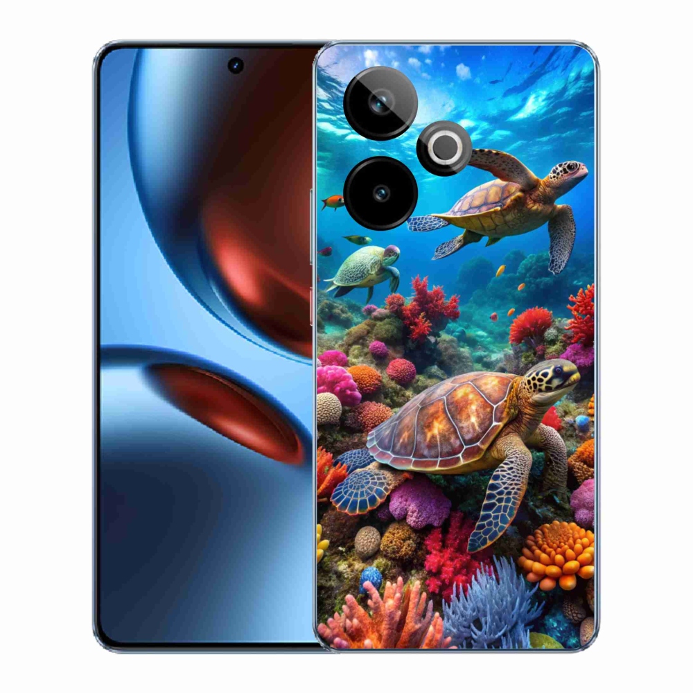 Gelový kryt mmCase na Realme GT7 5G/GT 7T 5G - mořský svět 2