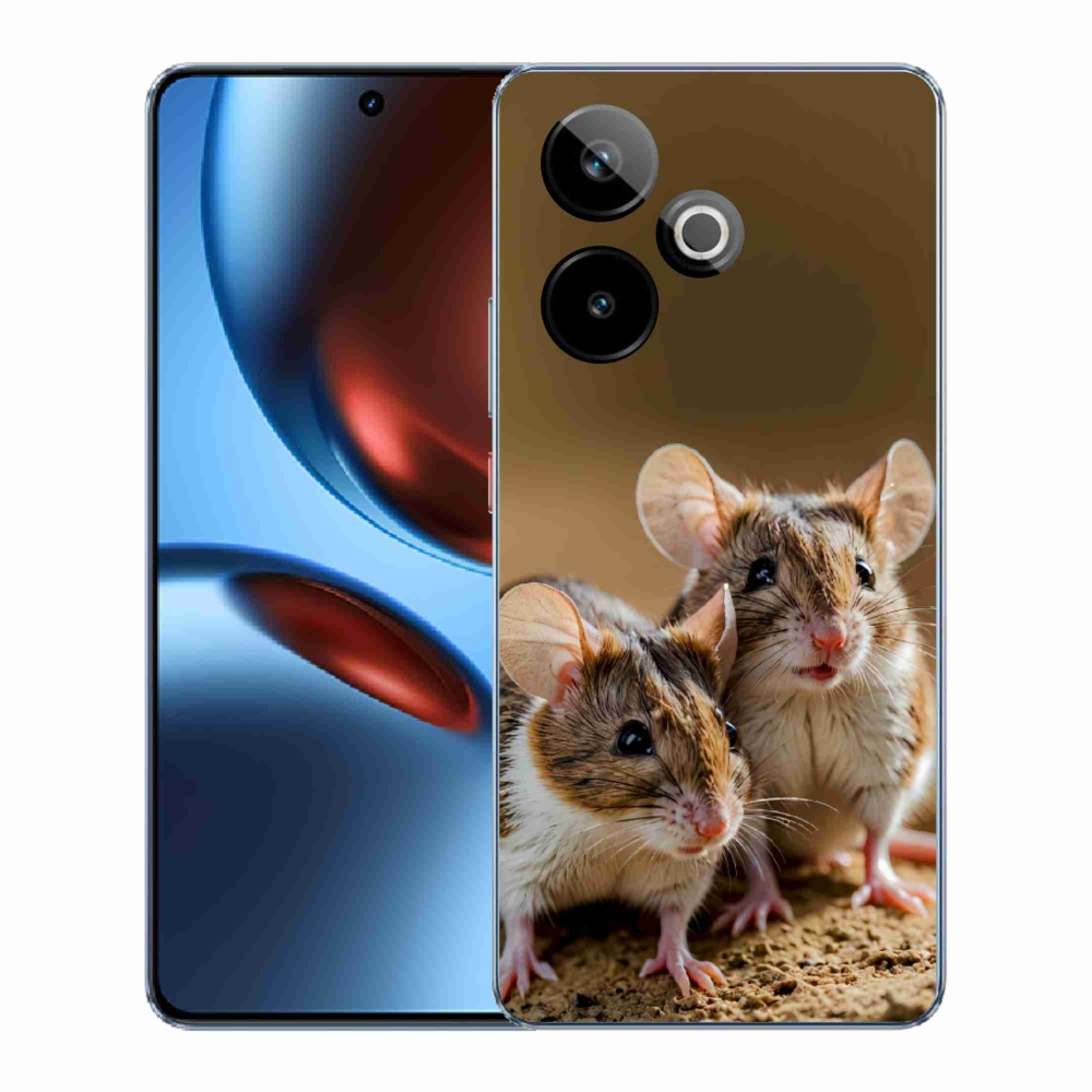 Gelový kryt mmCase na Realme GT7 5G/GT 7T 5G - myší duo
