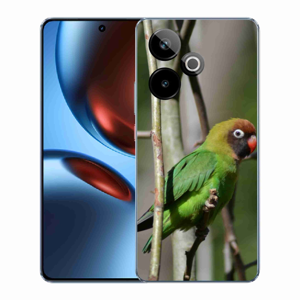 Gelový kryt mmCase na Realme GT7 5G/GT 7T 5G - papoušek agapornis