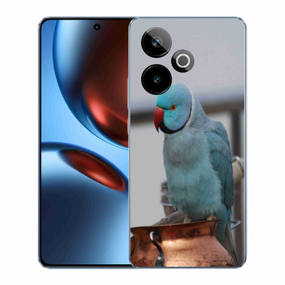 Gelový kryt mmCase na Realme GT7 5G/GT 7T 5G - papoušek alexandr modrý