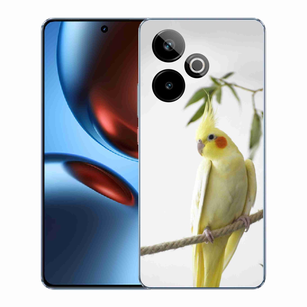 Gelový kryt mmCase na Realme GT7 5G/GT 7T 5G - papoušek korela chocholatá