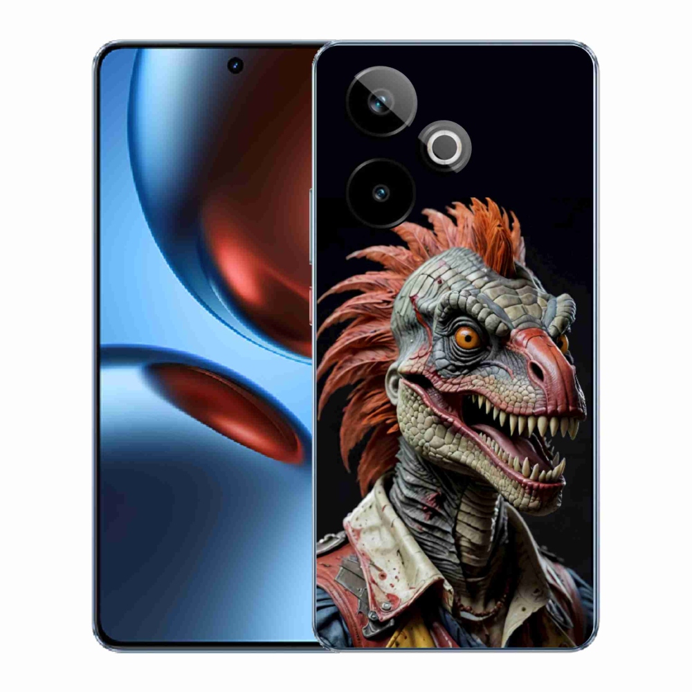 Gelový kryt mmCase na Realme GT7 5G/GT 7T 5G - punk dinosaurus