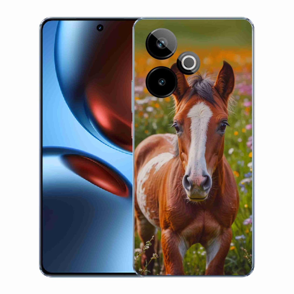 Gelový kryt mmCase na Realme GT7 5G/GT 7T 5G - roztomilé hříbě