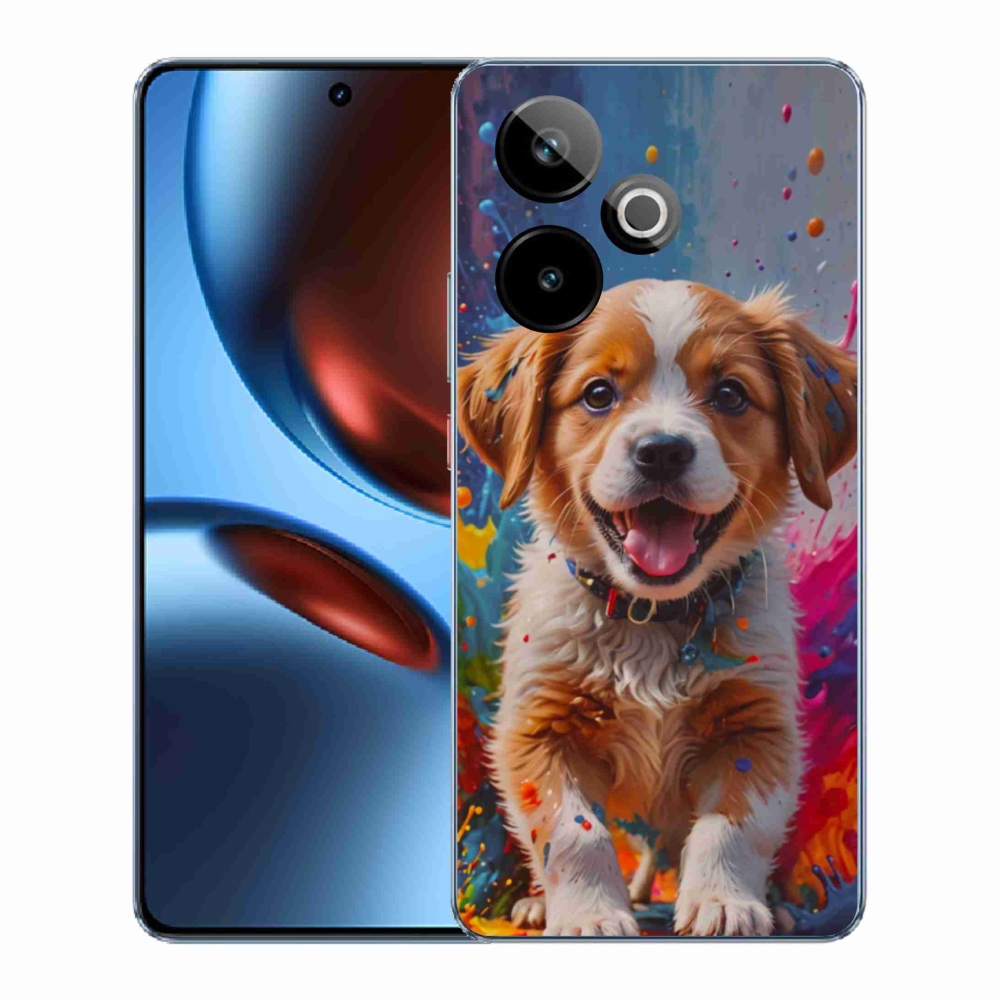 Gelový kryt mmCase na Realme GT7 5G/GT 7T 5G - roztomilé štěně 3