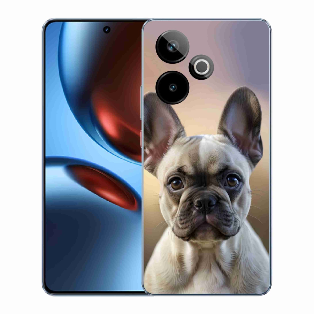 Gelový kryt mmCase na Realme GT7 5G/GT 7T 5G - roztomilý francouzský buldoček
