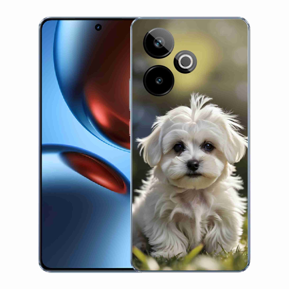 Gelový kryt mmCase na Realme GT7 5G/GT 7T 5G - roztomilý maltézský psík