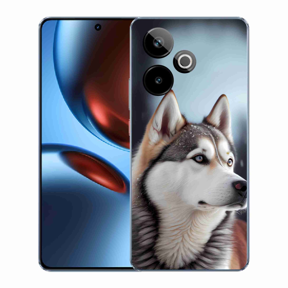 Gelový kryt mmCase na Realme GT7 5G/GT 7T 5G - sibiřský husky