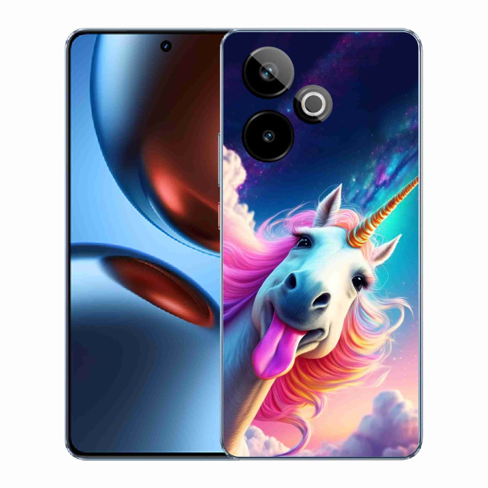 Gelový kryt mmCase na Realme GT7 5G/GT 7T 5G - šílený jednorožec