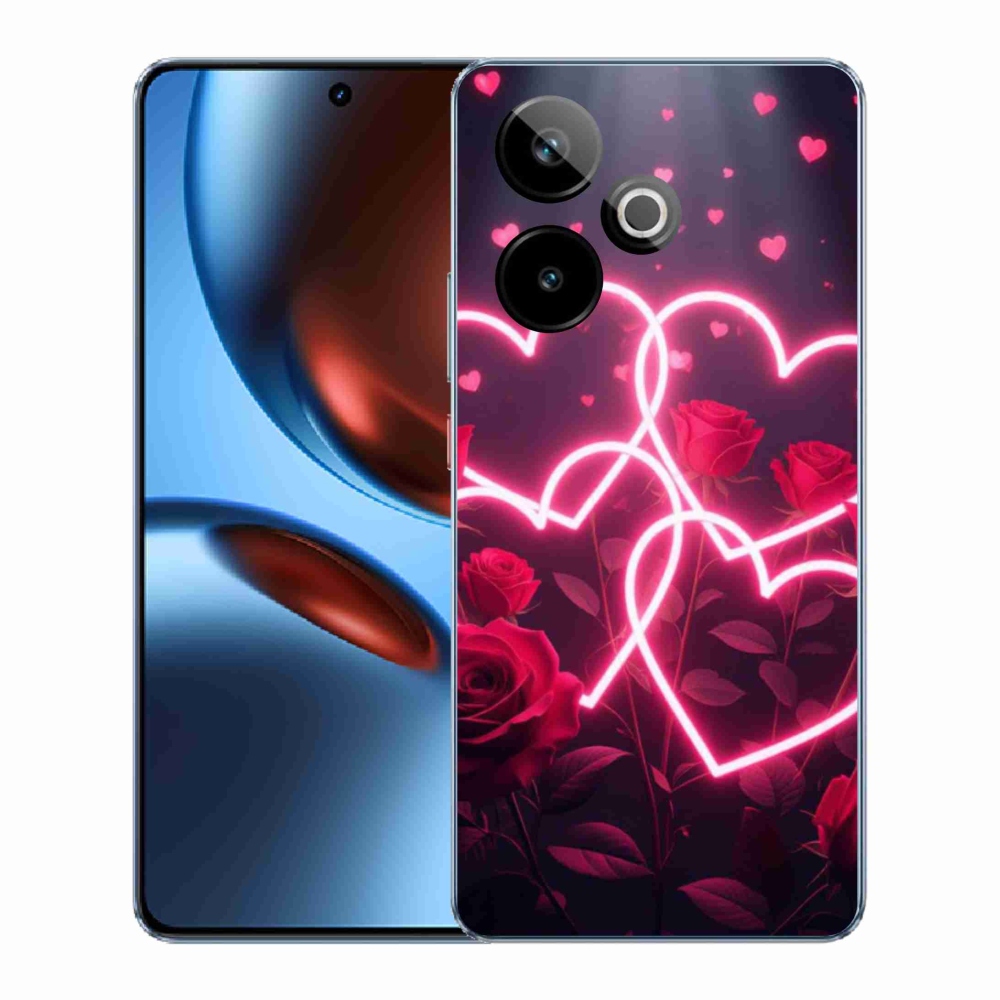 Gelový kryt mmCase na Realme GT7 5G/GT 7T 5G - srdce lásky