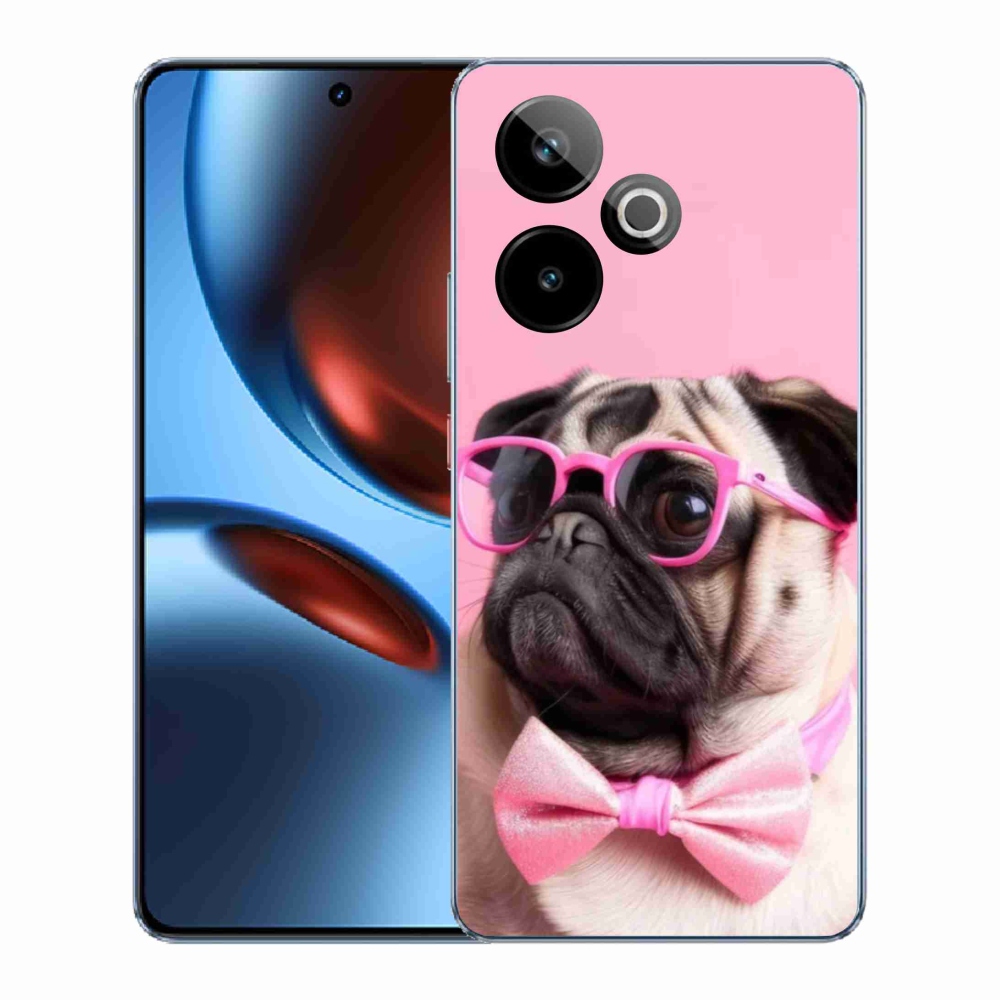 Gelový kryt mmCase na Realme GT7 5G/GT 7T 5G - stylový mops