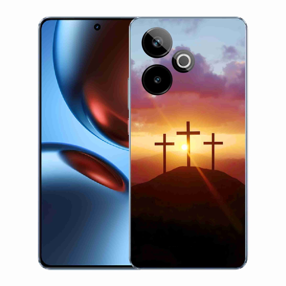 Gelový kryt mmCase na Realme GT7 5G/GT 7T 5G - tři kříže